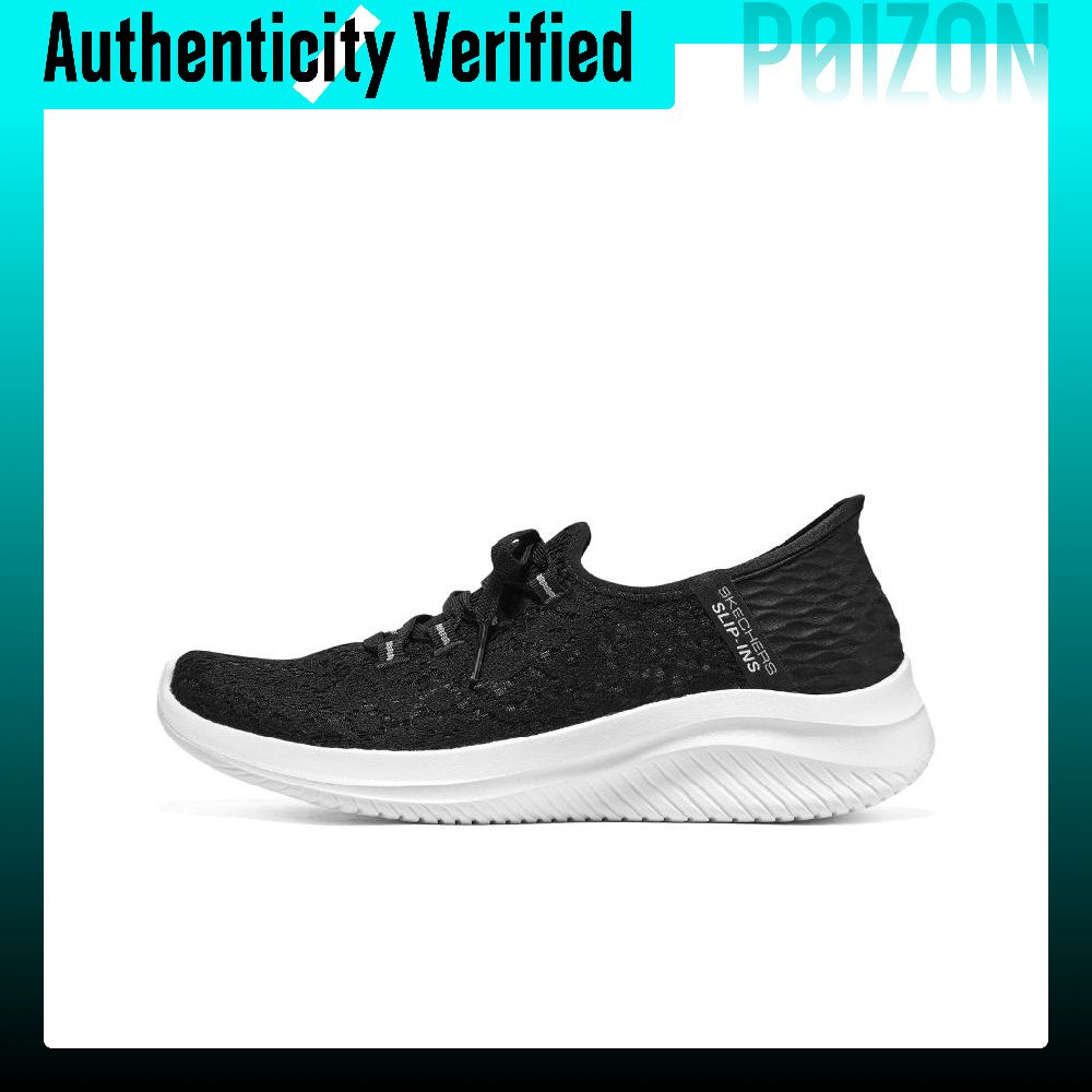 Men'S Shoes Black And White - Skechers Slip-ins Walking Shoes Women's Low-top