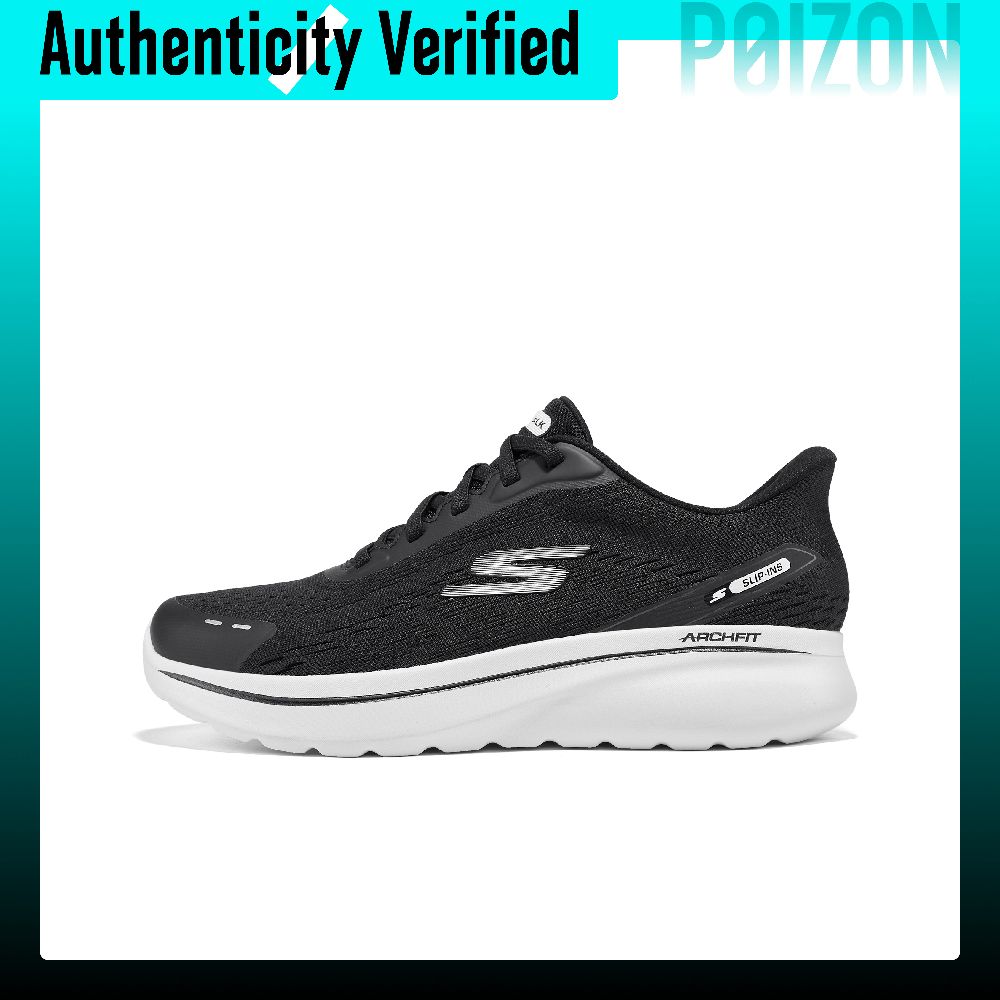 Men'S Shoes Black And White - Skechers MEN'S GO WALK Low top
