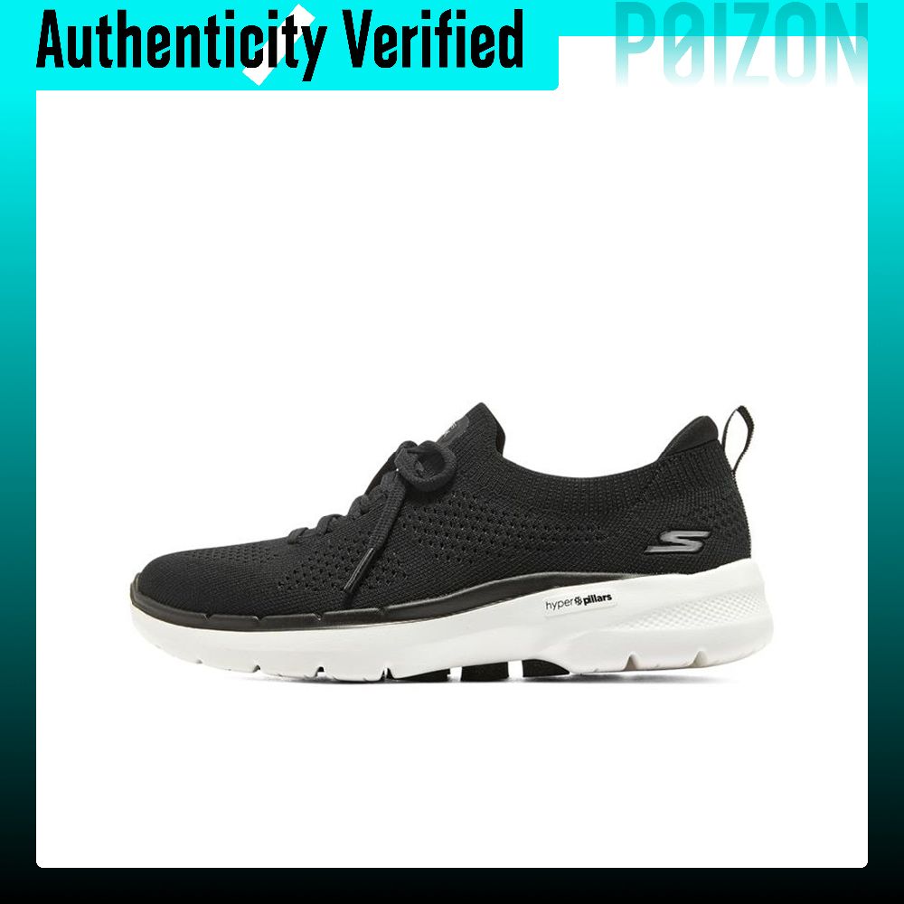 Men'S Shoes Black And White - Skechers Go Walk 6 Walking Shoes