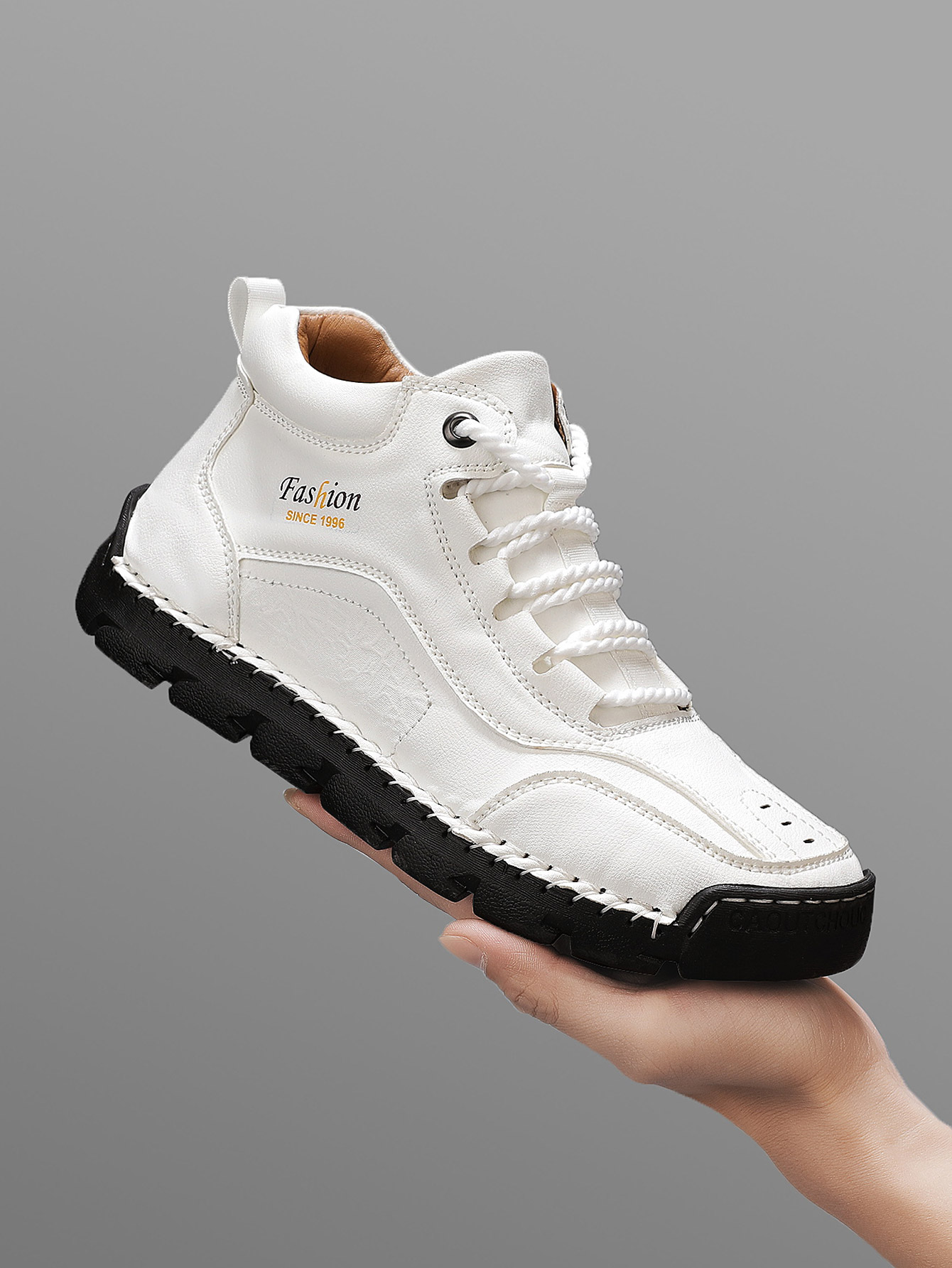 Men Shoes Trends - Men's Handmade Mid-Top Casual Shoes, Simple