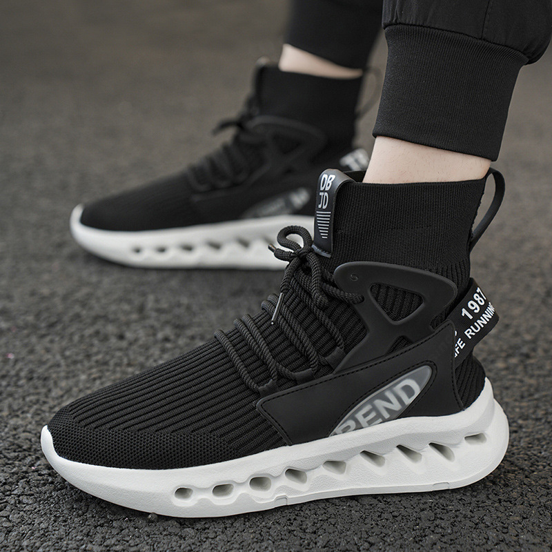 Trendy Men High Top Sock Shoes - огляд і ціна Men Shoes Trends