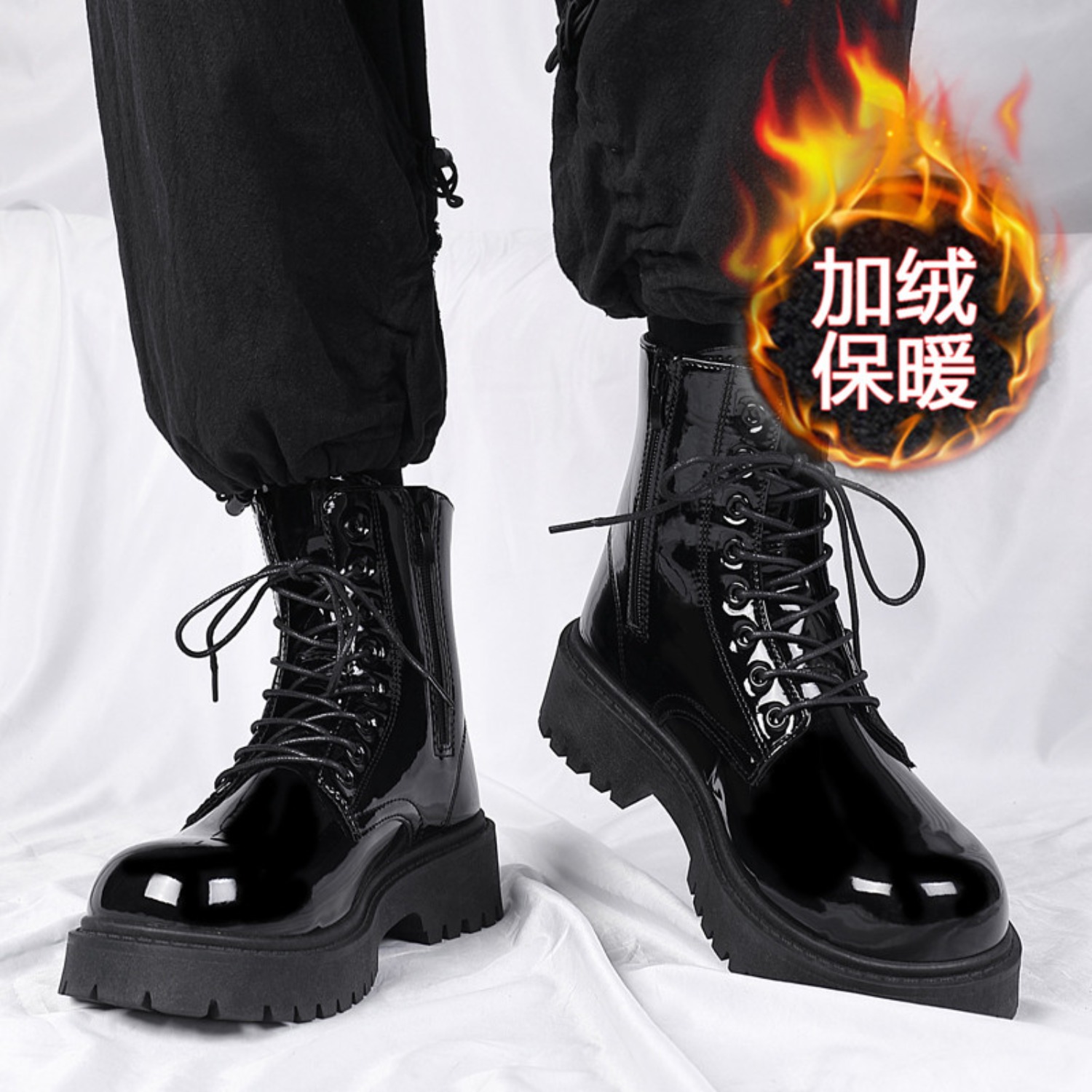 Men's warm plush high-top boot - огляд і ціна Men Shoes Trends