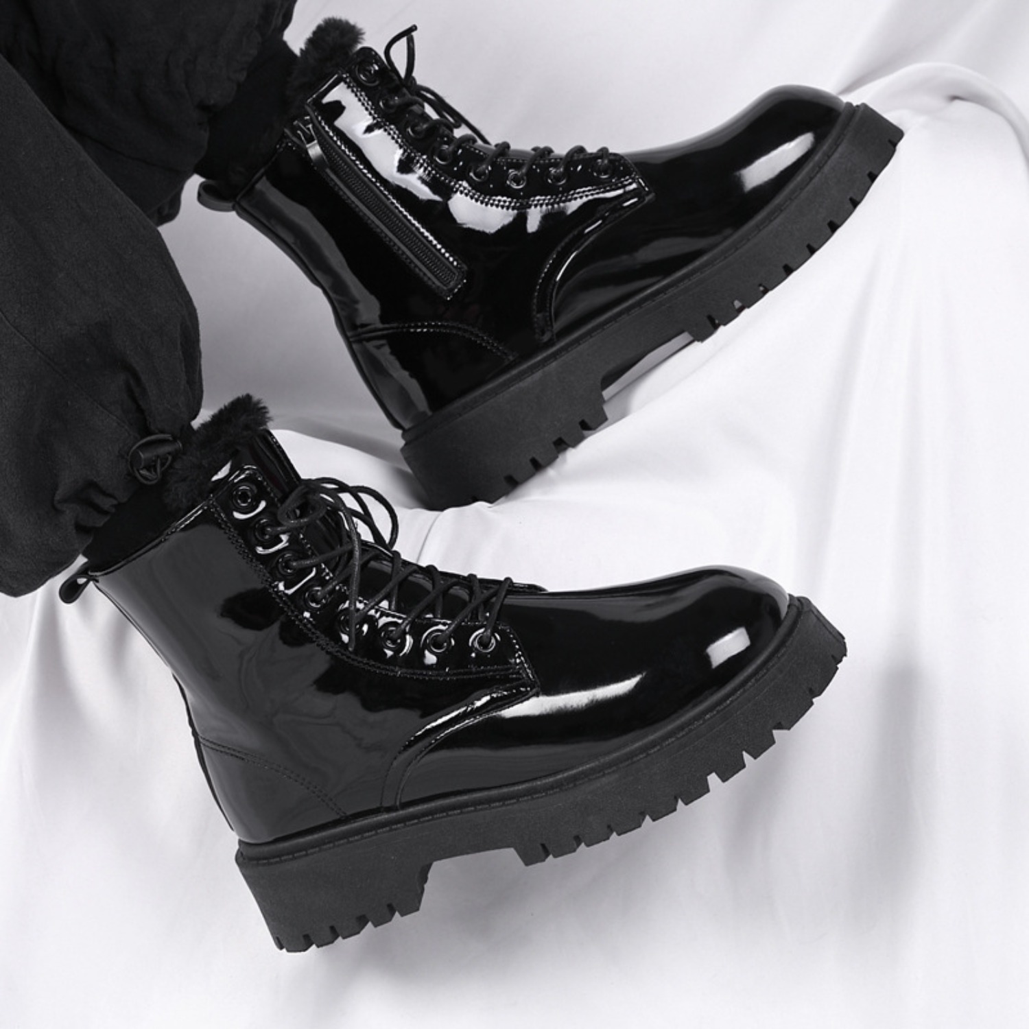 Men's warm plush high-top boot - огляд і ціна Men Shoes Trends