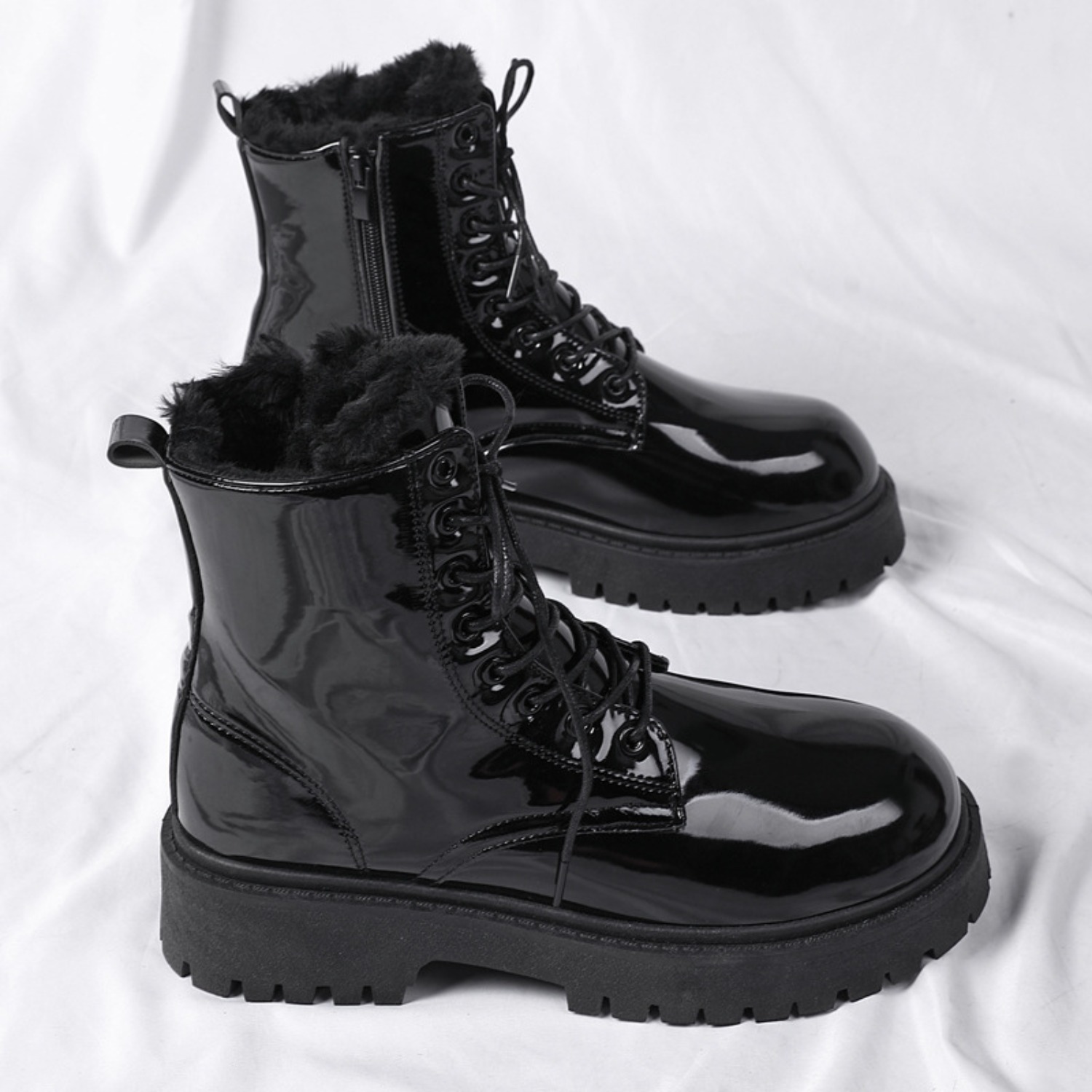 Men's warm plush high-top boot - огляд і ціна Men Shoes Trends