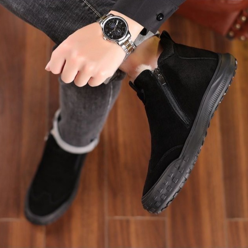 Winter Men's Shoes Plush Warm  - огляд і ціна Men Shoes Loafers