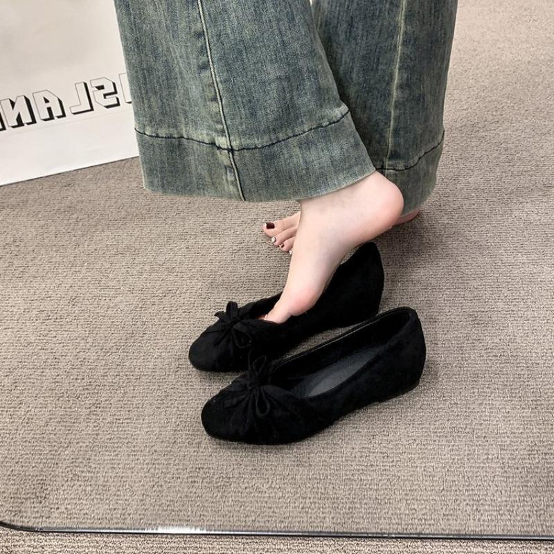 Women Square Toe Suede Ballet  - огляд і ціна Dress Shoe Pointed