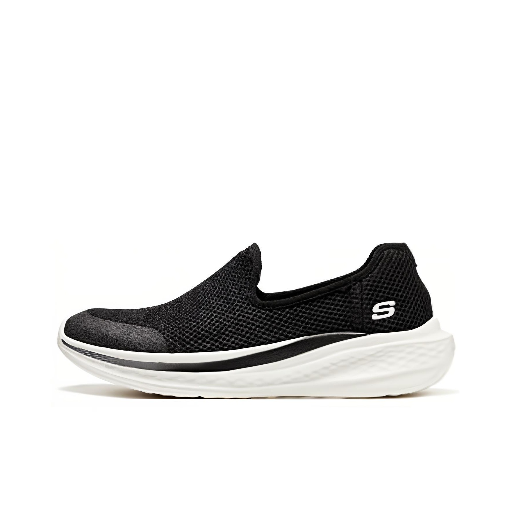Skechers SLADE Low top Casual  - огляд і ціна Men'S Shoes Black And White