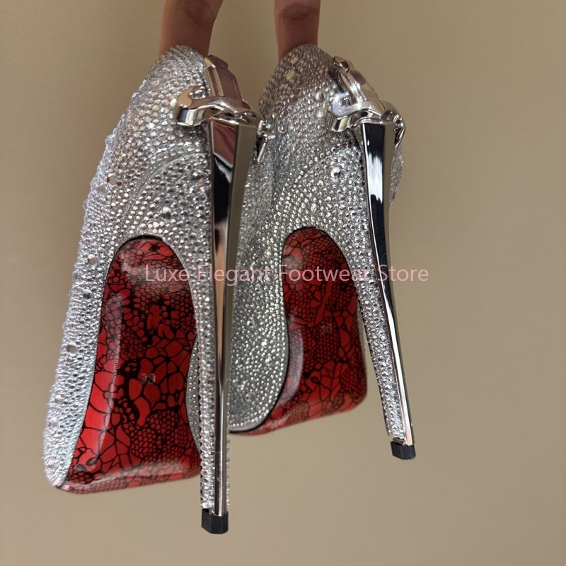 Gold Shiny Crystal Sword Shape - огляд і ціна Dress Shoe Pointed