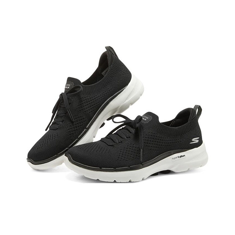 Skechers Go Walk 6 Walking Sho - огляд і ціна Men'S Shoes Black And White