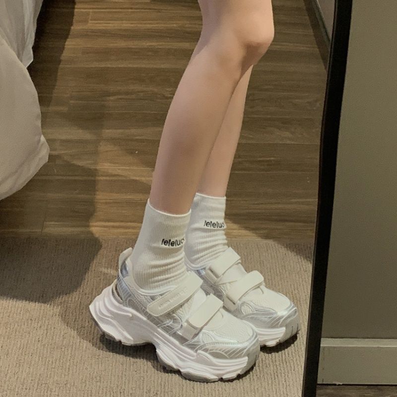 Metallic Silver Hollow Out Pla - огляд і ціна Velcro Strap Sandal