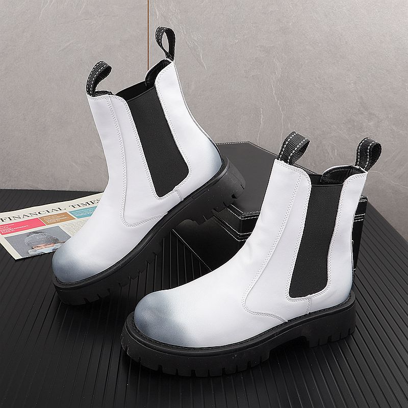 Men Luxury Fashion Genuine Lea - огляд і ціна Men'S Shoes Black And White