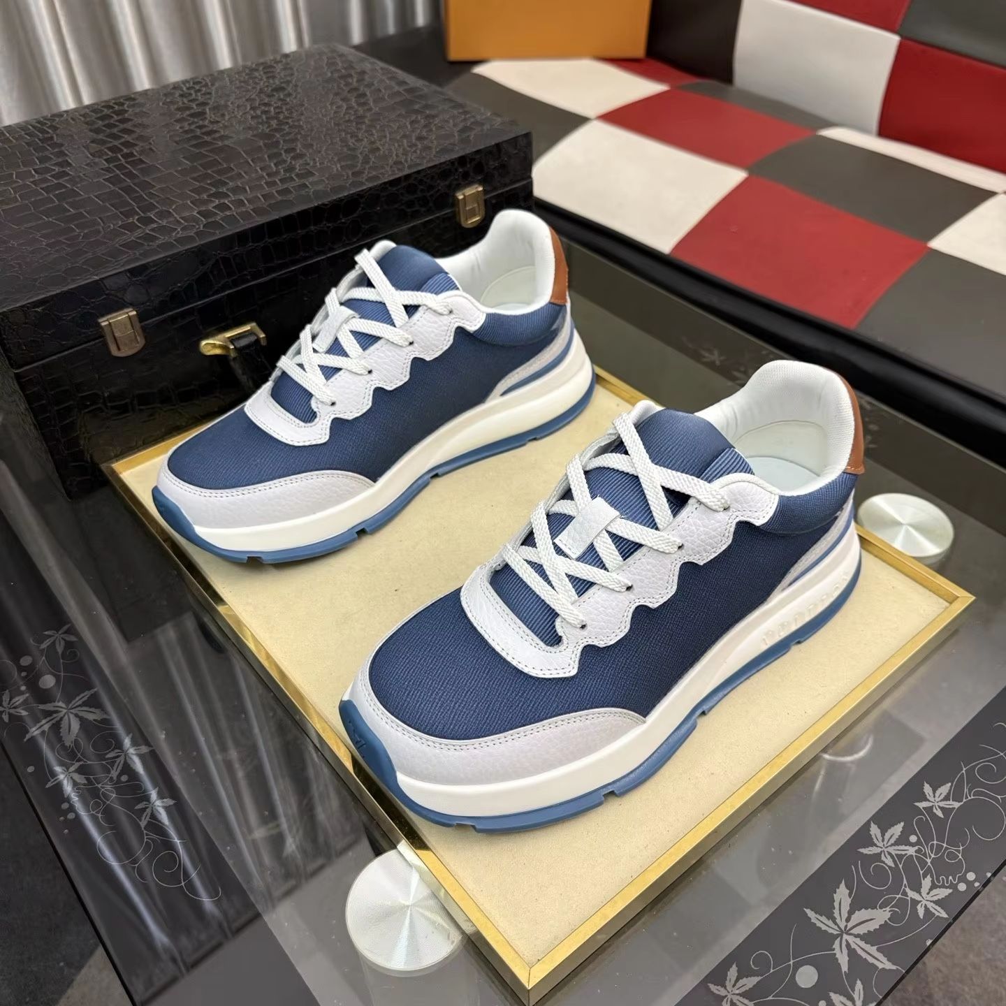 Unisex Navy Blue White Canvas  - огляд і ціна Men'S Shoes Navy Blue