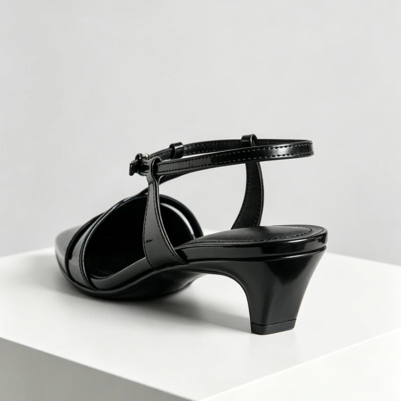 Patent Leather Kitten Heel Wom - огляд і ціна Dress Shoe Pointed