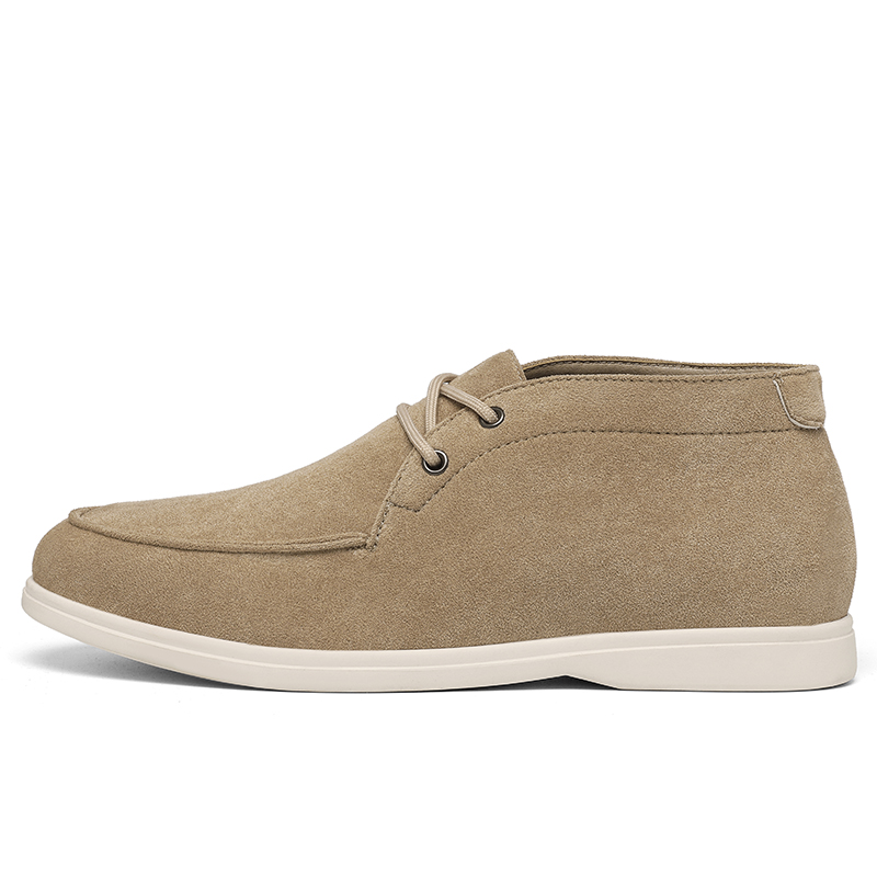 Classic British Style Suede Le - огляд і ціна Men'S Shoes Black And White