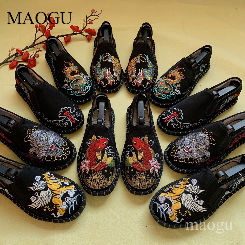 Unisex Chinese Style Embroider - огляд і ціна Men Shoes Loafers