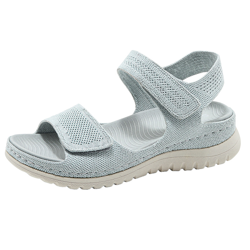 Ladies Knit Mesh Platform Spor - огляд і ціна Velcro Strap Sandal